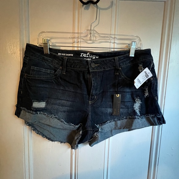 Mid Rise Jean Shorts - Picture 2 of 3